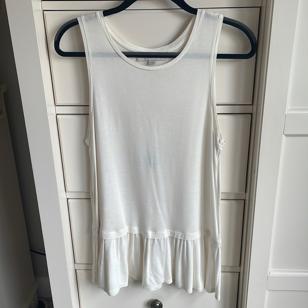 Loft Tank with Peplum Hem